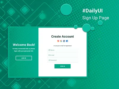 Sign in / Sign up design concept #DailyUI #001 daily 100 challenge dailyuichallenge design figma register form registration sign up