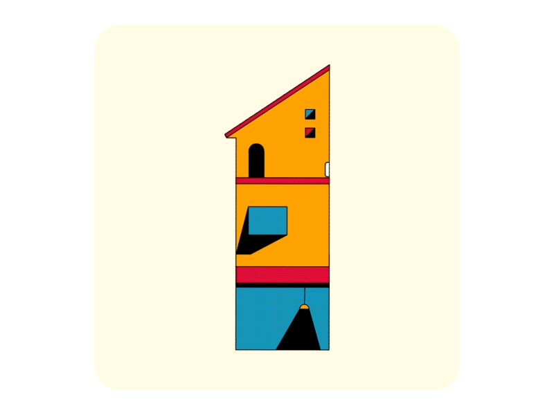 Number 1 2d 2danimation 36daysoftype colorful illustration numbers shapes stroke vector