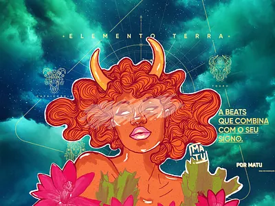 May flower edited beer art ilustration taurus zodiac