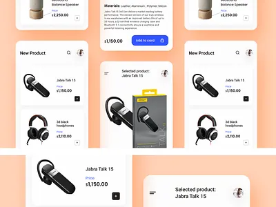 ElectroShop - Electronics eCommerce App dribbbleinspiration ecomm gadget ui ecomm techgadget ui ecommerceapp electroshop figma psd ui uidesign