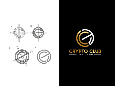 Crypto club Thailand 2021 app logo cct cct logo coin coin logo concept creative logo illustration letter logo logo logo design symbol vector logo