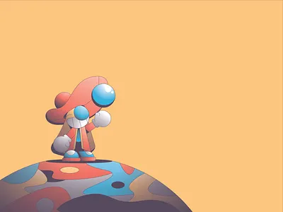 Captain character flat gradient illustration illustrator minimal simple