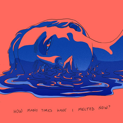 How Many Times Have I Melted Now? digital illustration digitalart doodle illo illustration illustration art photoshop