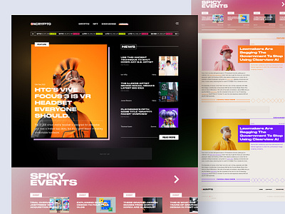 OnCrypto NFT Article Landing Page ape article branding clean crypto design figma graphic design hero illustration landing logo marketplace media nft retro ui urban ux website