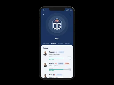 Cybersport App Concept app app ui application design championship concept csgo cybersport dota 2 games ios iphone iphone 12 pro max lol mobile mobile app mobile ui sport stream ui visual design ux