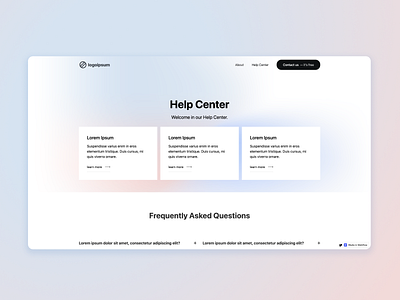 Help Center cloneable faq help center template webflow