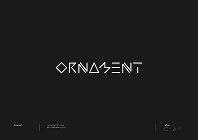 Ornament - Logo concept concept dribbble font letter lettering logo logotype type