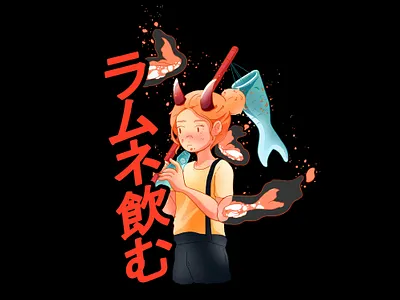 Ramune drink illustration japan art asian color draw drink girl graphic illustration japan japanese japanese art procreate ramune