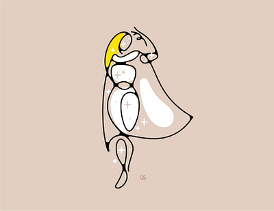 X-women series: Emma Frost abstract character comics design digital art emma frost flat icon illustration lineart logo marvel mcu minimal mutant style superhero vector white queen xmen