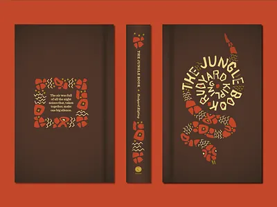 The Jungle Book book cover illustration jungle book lettering rudyard kipling snake