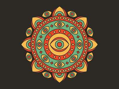 032521 design geometric geometry graphic design illustration illustrator mandala minimal psychedelic vector