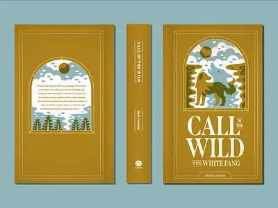 Call of the Wild book cover call of the wild illustration jack london white fang wolf