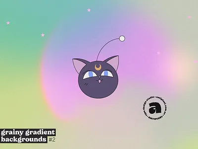🌙 Grainy Gradient Backgrounds #2 90s anime blur bokeh circle focus galaxy holographic irid iridescent manga moon nacre nostalgic retro sailor moon saturated shadow spray texture
