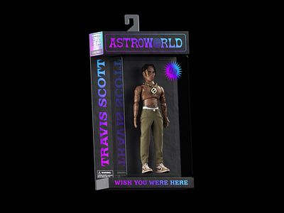 🚀 Travis Scott Action Figure ✨ 3d 3d art 3d modeling 3dart 3drender action figure aftereffects c4d cinema4d cryptoart designer digital toys illustration mograph motion graphics nft travis scott