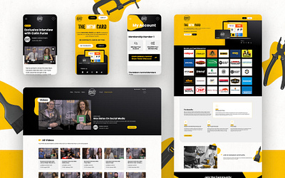 Makers Central Members Area Website Design craft diy makers subscription ui web design xd