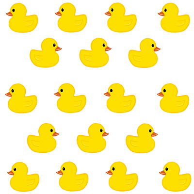 ducks pattern design flat illustration typography