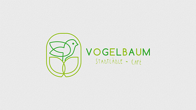 Vogelbaum Stadtlädle branding illustration logo typography
