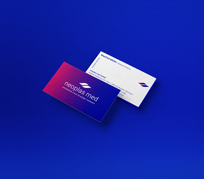 businesscard neoplas med branding branding and identity claim graphic design healthcare logo medical minimal