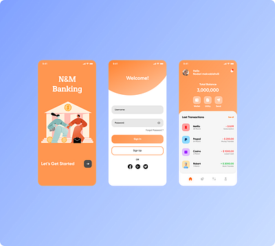 Mobile Banking App banking banking app design ui uidesigner uiux uiuxdesign uiuxdesigner ux uxdesigner