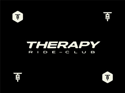 Therapy Ride Club Logo arizona bike brand design graphic icon illustration lettering logo logo design mountain bike ride typography