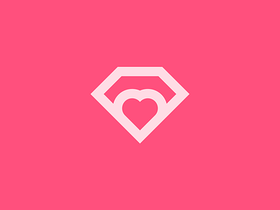 Diamond Heart brand brand identity brand identity design branding diamond diamond logo heart heart logo icon icon design identity logo logo design logo icon logo icon symbol monogram symbol