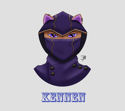 Kennen Profile Icon design digitalart drawing drawthisinyourstyle icon illustration league of legends leagueoflegends