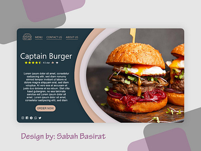 Food landing page design food food landing page landing page landing page design ui ux webdesign website