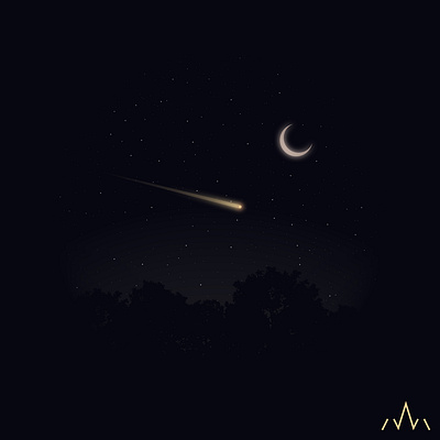 Shoting star design illustration vector