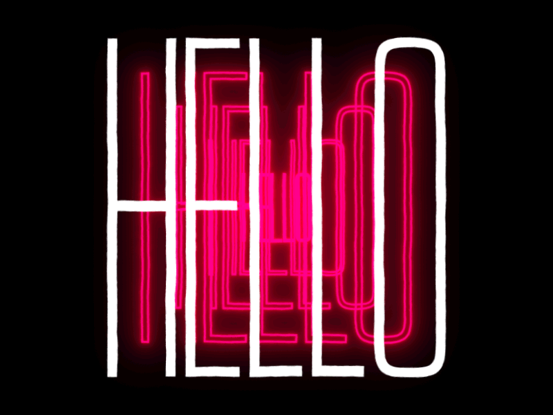 Hello 2d animation after effects animation design kinetic typography mograph motion motion design typography vector
