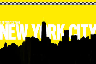 NYC postcard postcard poster weekly warmup