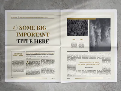 Newspaper Magazine Template brochure brochure design classy creativemarket digital elegant indesign look magazine modern newsletter newspaper pdf pdf design pdfcover print template