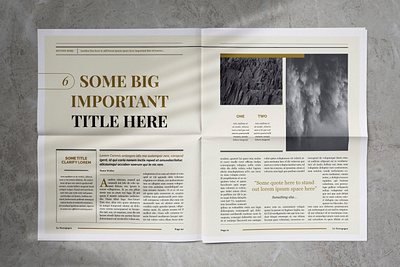 Newspaper Magazine Template brochure brochure design classy creativemarket digital elegant indesign look magazine modern newsletter newspaper pdf pdf design pdfcover print template