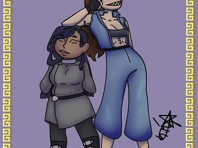 Ibiza & Lorelei character character design concept art references