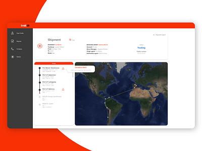 Trakkit Shipmentt app design digitalproductdesign tracking tracking app ui uiuxdesign uxui uxui design uxuidesign vector webdesign