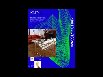 Wassily chair's poster brand design brutal brutalism brutalist chair design digital minimal poster poster art poster design swiss swiss poster typography vector