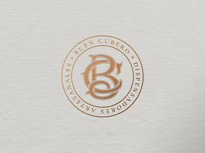Buen Cubero Monogram branding design dribbble handmade handmadelettering illustration lettering logo typography vector