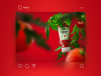 Image for Heinz 2d art ad campaign advertising branding design content design digitalart food freelance illustration image editing instagram post keyshot marketing packaging design photomanipulation socialmedia visualization