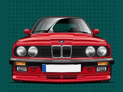 bmw 325 app art branding design graphic design illustration illustrator logo vector web