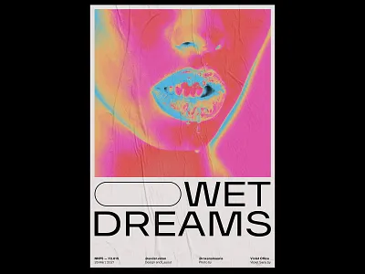 NNPS Poster Design 015 "Wet Dreams" art circle color colorful creative design editorial experiment exploration geometric gradient minimal new normal pastel poster print rectangle shape shapes