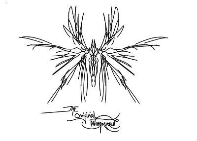 theOrginalWingmaker art dark design illustration linear winged wingmaker