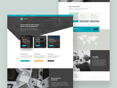 AudioDev Academy audio courses webdesign website