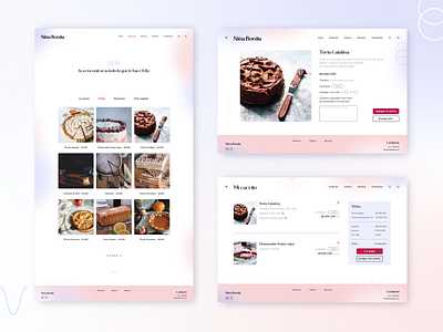 Web design proposal - Niña Bonita design dessertweb productdesign ui ui ux ui design ux web webdesign website