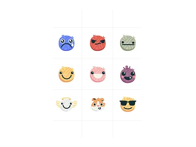 Ravelry emojis angel character characters cool crafts crafty cute diy emoji emojis expression illustrator knit knitting ravelry smile smiley ui vector