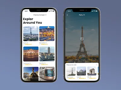 Travel app app app design ui ux
