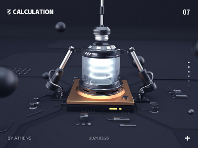 science and technology 3d c4d data design game illustrations originality 科技