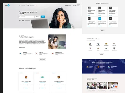 Perfect job career advice hrm jobs landingpage marketplace training