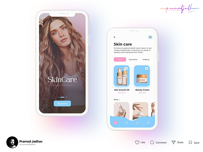 Skin Care Application Design application branding care delivery design design app designer figma skin skincare typography ui ui ux ui ux design