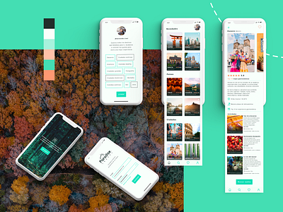 Mobile app - Paradise Travel design mobile app mobile design mobile ui productdesign ui ui ux ui design ux