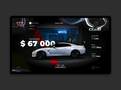 Nissan GT-R R35 Promo animation automotive car fcpx gt r landing landing design landing page nissan photoautomotive promo r35 sketchapp ui ui ux ux web web design web ui webdesign