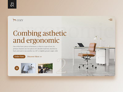 Furniture Store Website | Web Design alok chair design designedbyalok dribbble ergonomic furniture store furniture website ui ui design uiux ux web web design webdesign website website design